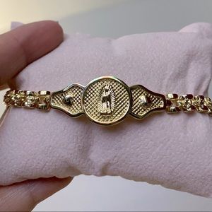 Bracelet with gold bath 14k , (Virgencita)